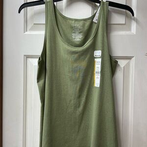 Time and Tru Olive Green Maternity Tank Top new tags